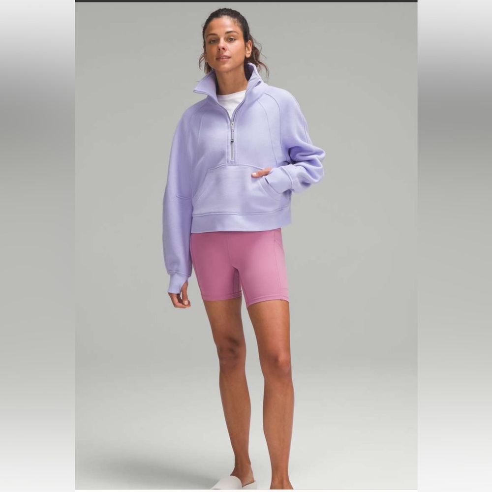 NWT!🍋Lululemon Scuba Oversized Funnel Neck Half Zip🍋X-Small/Small. Lilac Smoke - Picture 6 of 15
